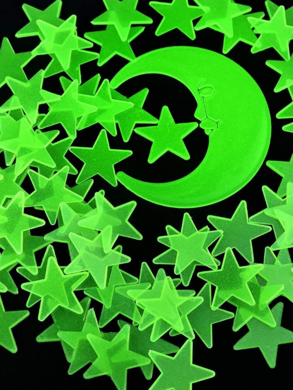 41 Glow-in-the-Dark Star and Moon Wall Stickers